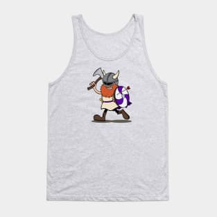 Viking Berserker Cartoon (Player 6 / purple version) Tank Top